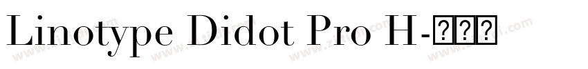 Linotype Didot Pro H字体转换